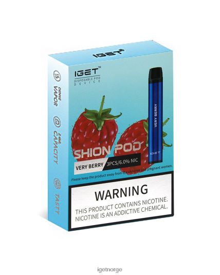 Discount IGET Vapes 3 x shion F0B4P829 veldig bær