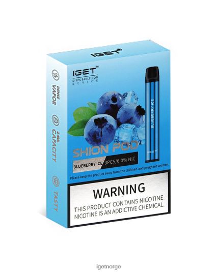 IGET Vape Sale 3 x shion F0B4P84 blåbæris