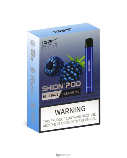 IGET Bar Sale 3 x shion F0B4P85 blå razz