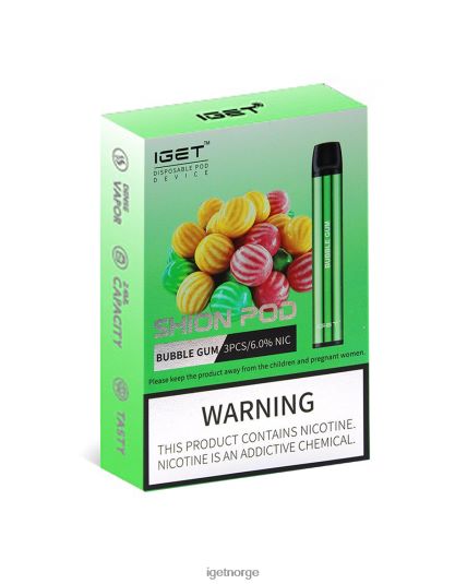 IGET Wholesale 3 x shion F0B4P86 tyggegummi