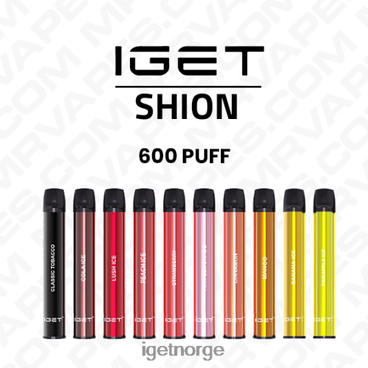 IGET Wholesale shion engangs vape engros (600 puffs) F0B4P8633