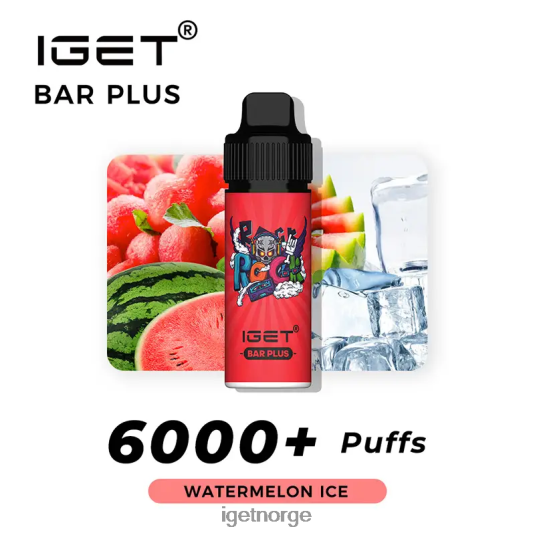 Discount IGET Vapes bar pluss 6000 drag F0B4P8247 vannmelon is