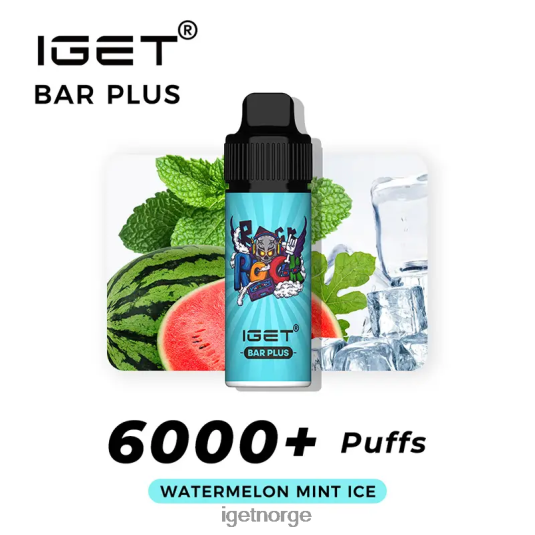 IGET Bar Store bar pluss 6000 drag F0B4P8248 vannmelon mynte is