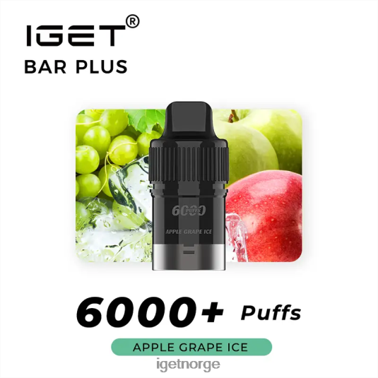 IGET Bar Sale bar pluss pod 6000 puff F0B4P8253 eple drue is