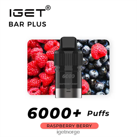 IGET Discount bar pluss pod 6000 puff F0B4P8256 bringebærbær