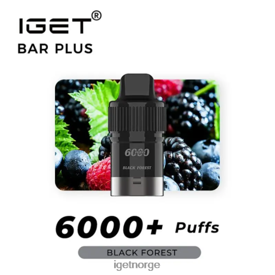IGET Sale bar pluss pod 6000 puff F0B4P8265 svart skog