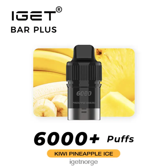 IGET Vape Online bar pluss pod 6000 puff F0B4P8270 kiwi ananas is