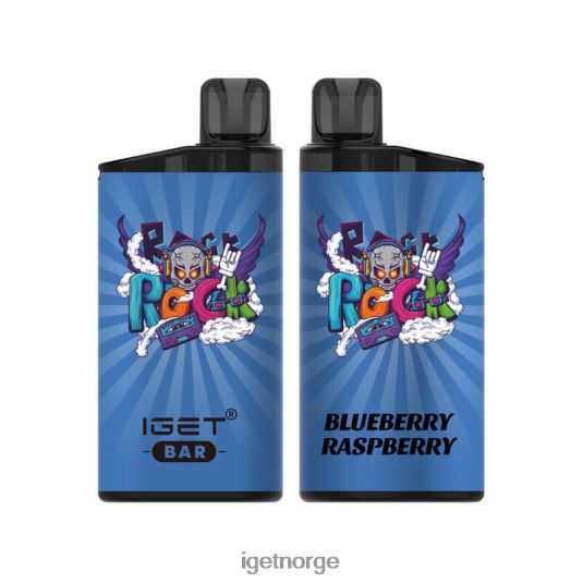 IGET Discount nikotinfri bar 3500 puff F0B4P8389 bjørnebær bringebær