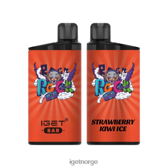 IGET Bar Vape Online nikotinfri bar 3500 puff F0B4P8395 jordbær kiwi is