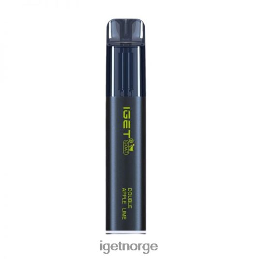 Discount IGET Vapes nikotinfri geit 5000 puff F0B4P8367 dobbel eplelime